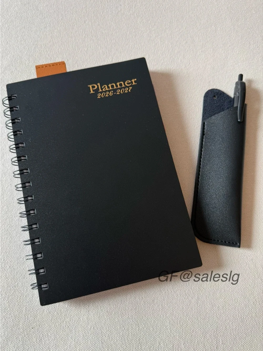New Black Hard Cover 2026-2027 Planner Gift Set Fits Coach Notebook covers